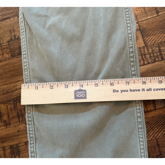 Woolrich Mens Carpenter Pants Size 40x32 Relaxed Fit Olive Green Casual Workwear - Picture 9 of 9